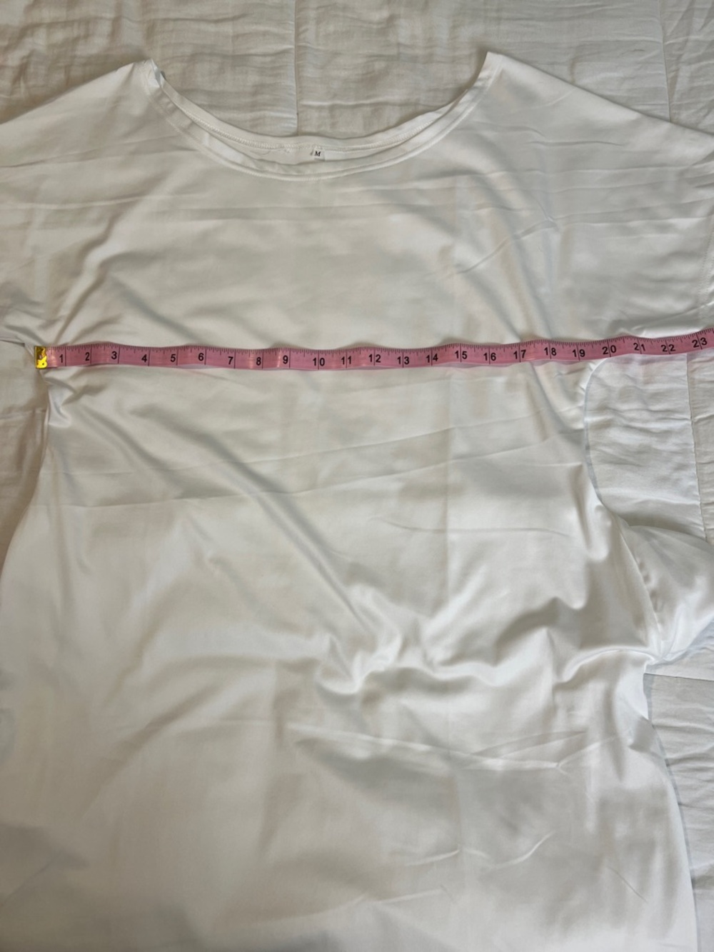 Classic White Dress with pockets - Minimal Crew Neck